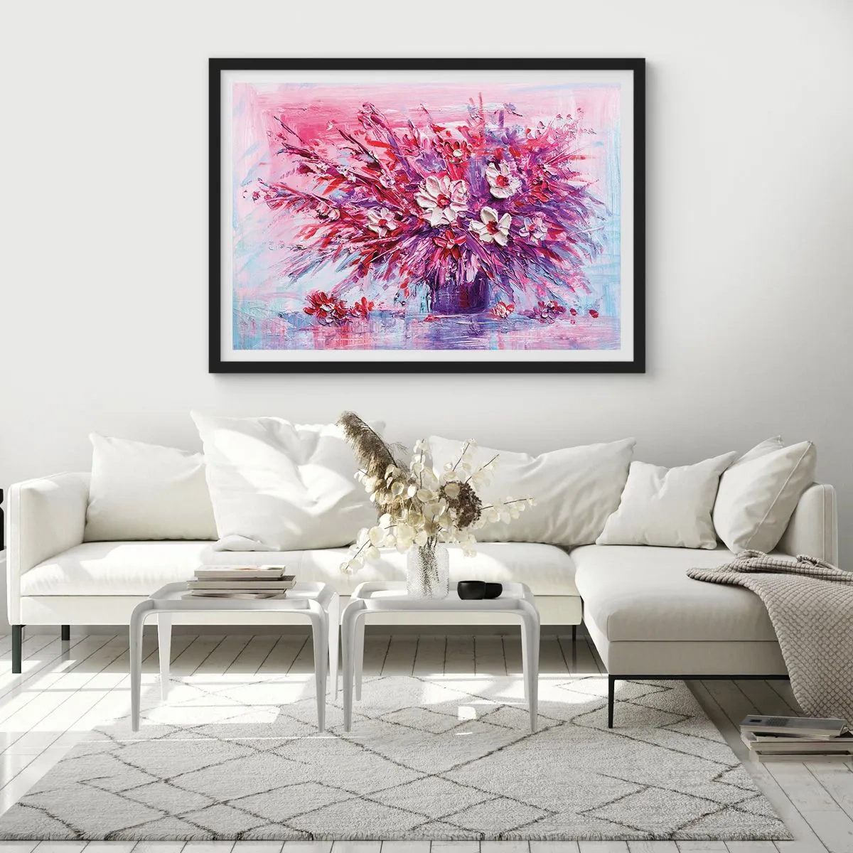 Poster în ramă neagră - Inocență și pasiune - 91x61 cm