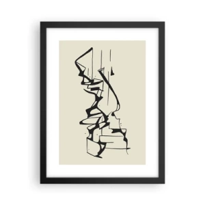 Poster în ramă neagră - Poate că peisajul - 30x40 cm