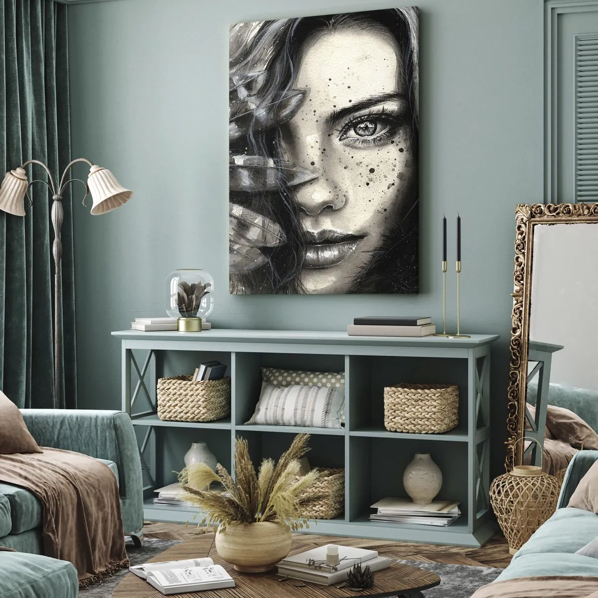 Tablou pe pânză - Frumusețe sălbatică - 45x80 cm