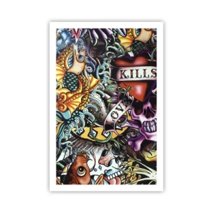 Poster - Visul unui artist tatuator - 61x91 cm