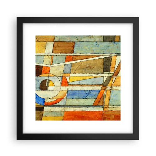 Poster în ramă neagră - Cubismul în construcție - 30x30 cm