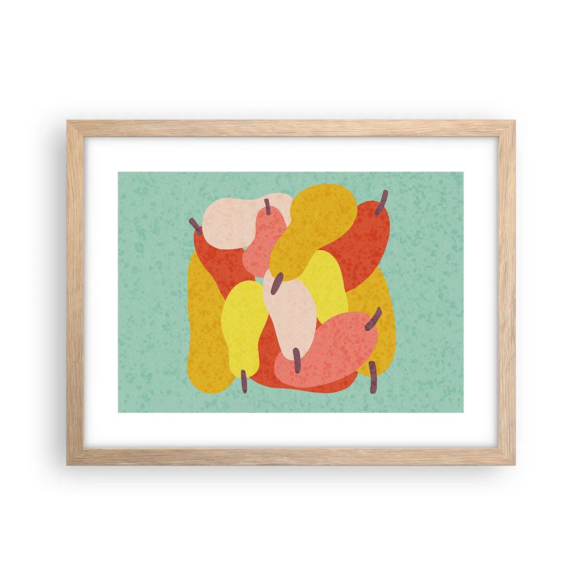 Poster în ramă de stejar deschis - Gustă soarele de vară - 40x30 cm