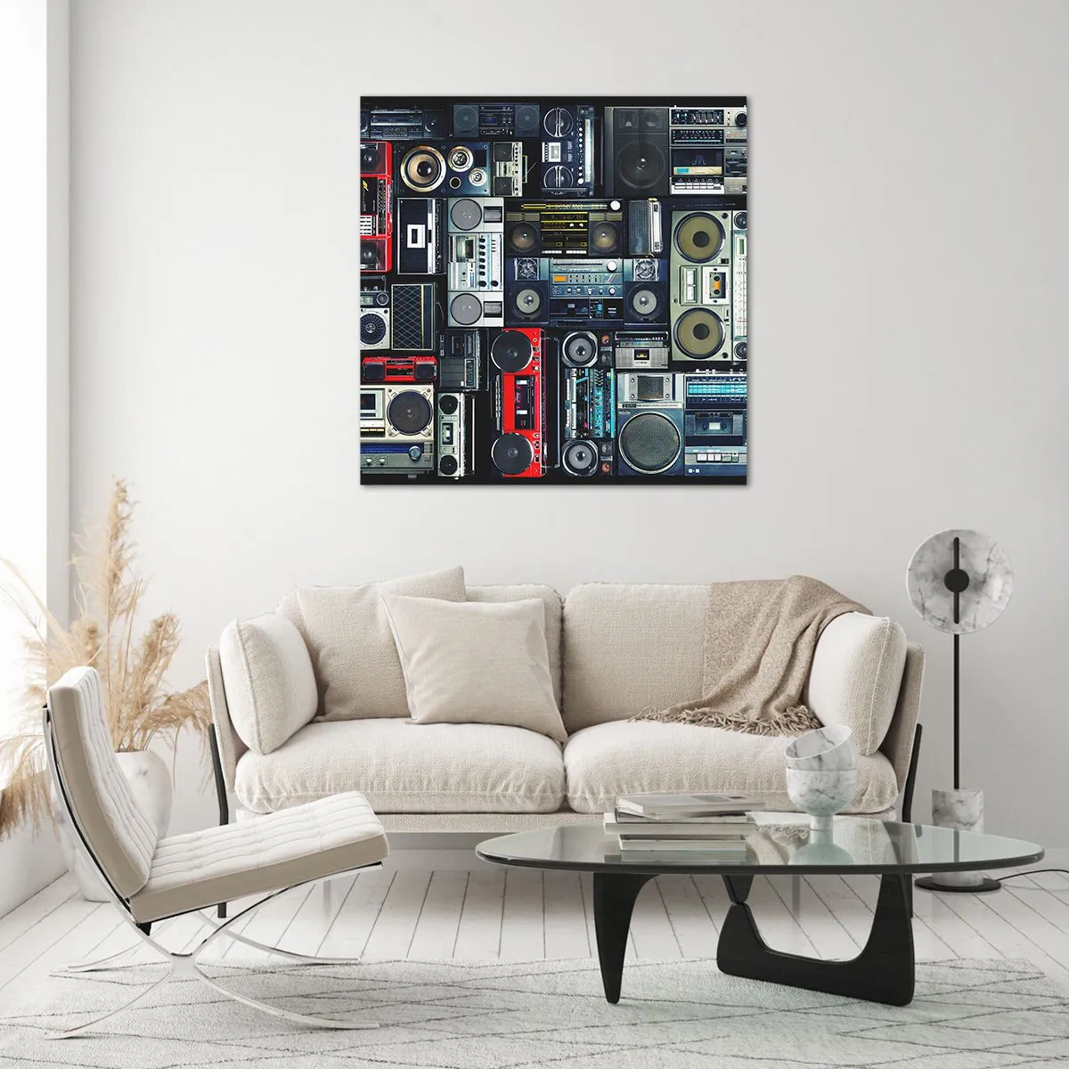 Tablou pe sticlă - Nostalgie pentru anii `80. - 40x40 cm