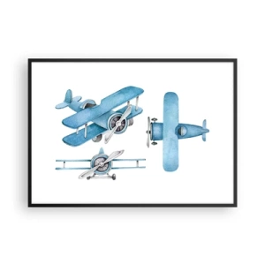 Poster în ramă neagră - Un învingător înnăscut - 100x70 cm