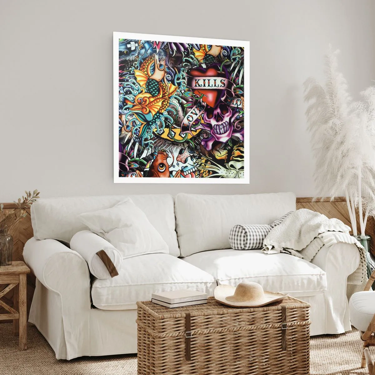 Poster - Visul unui artist tatuator - 40x40 cm