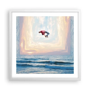 Poster în ramă albă - Spre o altă dimensiune - 50x50 cm