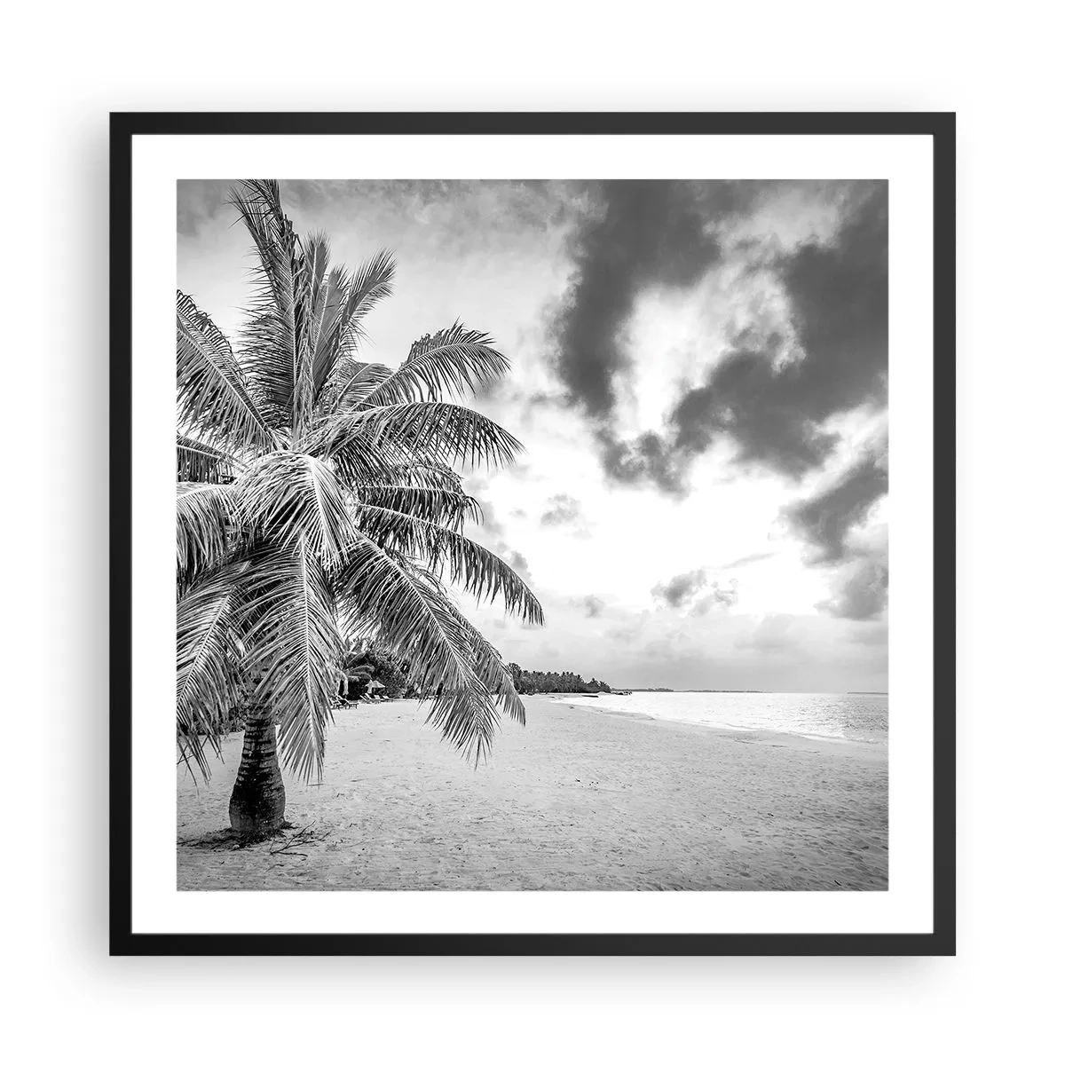 Poster în ramă neagră - Când tânjești după singurătate... - 60x60 cm