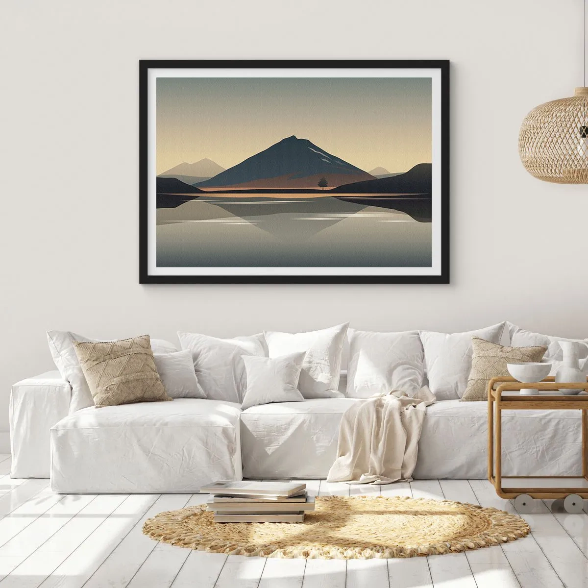 Poster în ramă neagră - În oglindă - 100x70 cm