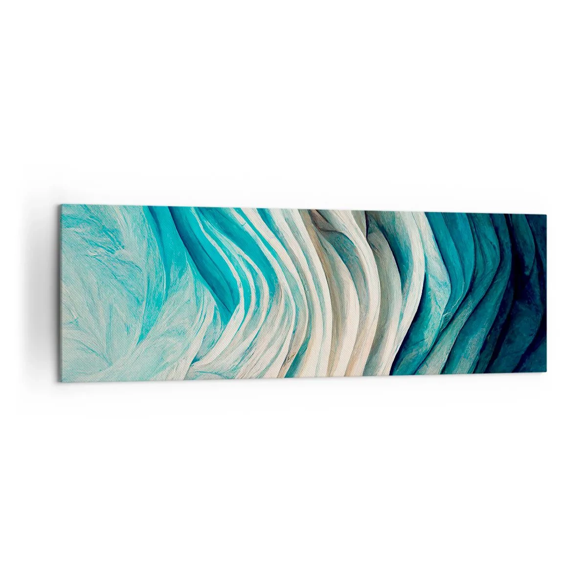 Tablou pe pânză - Insațiabilitate albastră - 160x50 cm