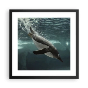 Poster în ramă neagră - Bun venit în lumea mea - 40x40 cm