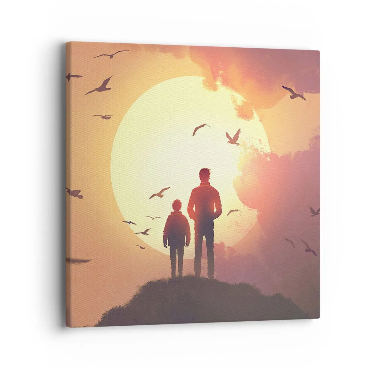 Tablou pe pânză - Față în față cu soarele - 40x40 cm