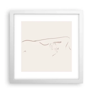 Poster în ramă albă - Forma dorinței - 30x30 cm