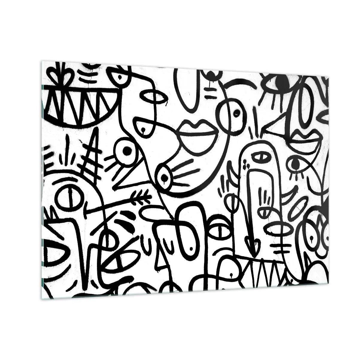 Tablou pe sticlă - Chipuri și miraje - 100x70 cm