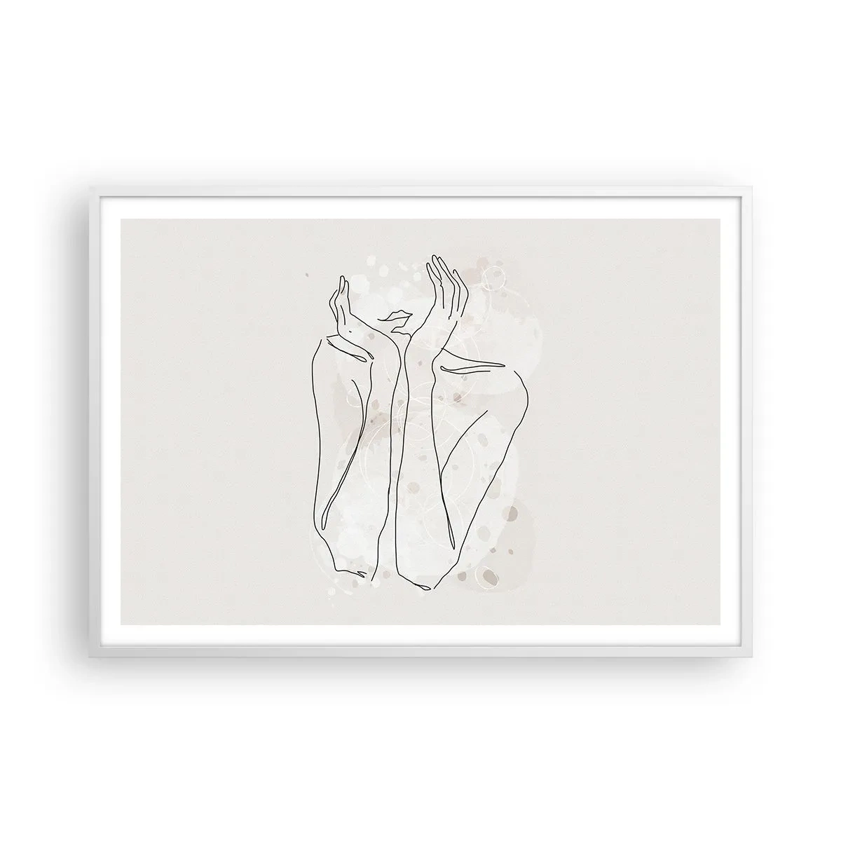 Poster în ramă albă - Un moment pentru vis - 100x70 cm