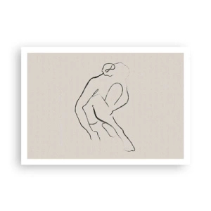 Poster - Schiță intimă - 100x70 cm