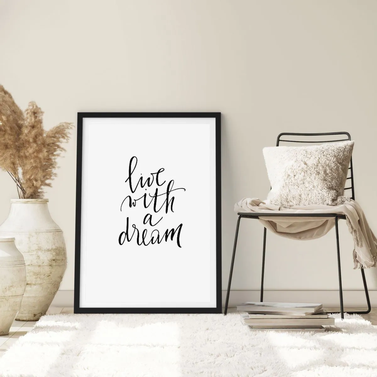 Poster în ramă neagră - Of course - 61x91 cm