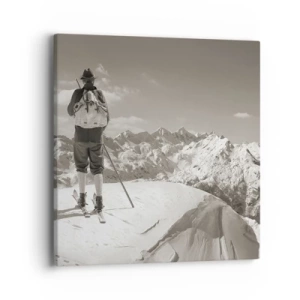 Tablou pe pânză - Și munții sunt la fel - 40x40 cm