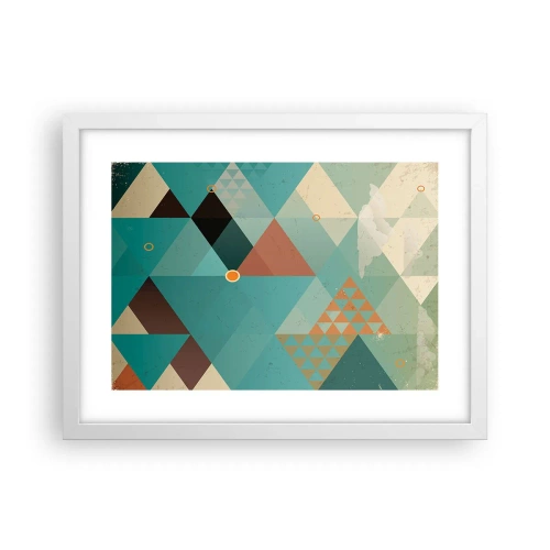 Poster în ramă albă - Unitatea multiplicității, multiplicitatea unității - 40x30 cm