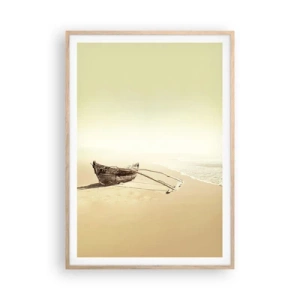 Poster în ramă de stejar deschis - O amintire din Mările Sudului - 70x100 cm