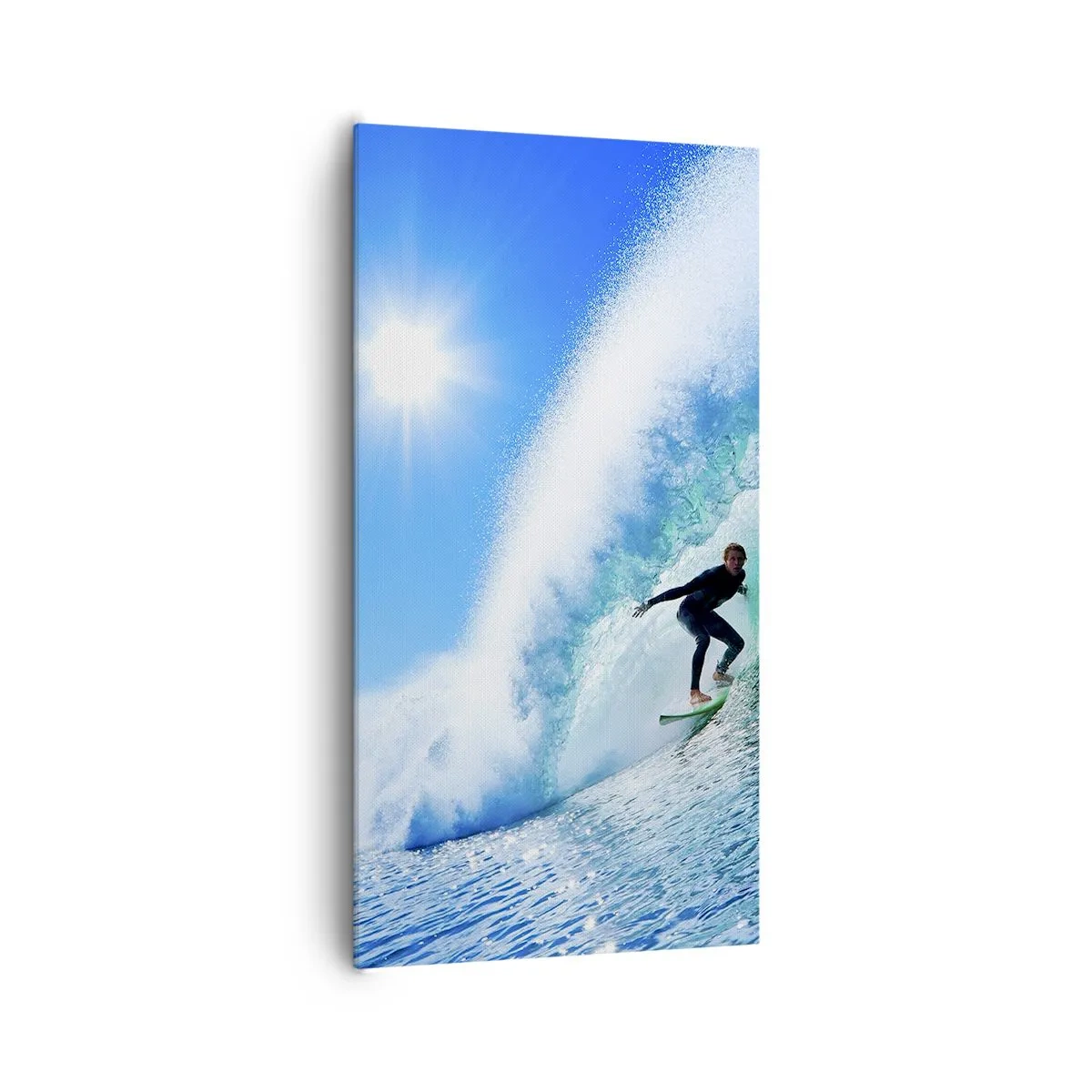 Tablou pe pânză - Prin marele albastru - 65x120 cm