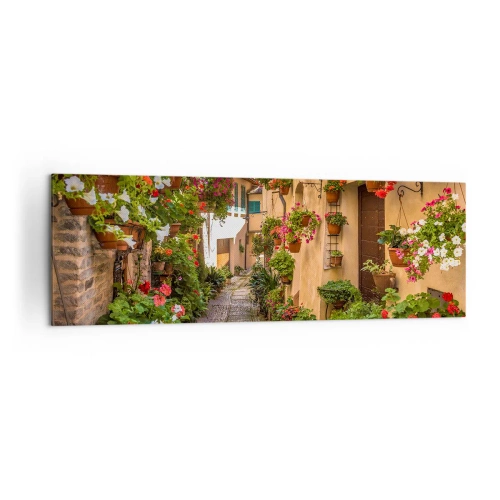 Tablou pe pânză - Străduță italiană - 160x50 cm