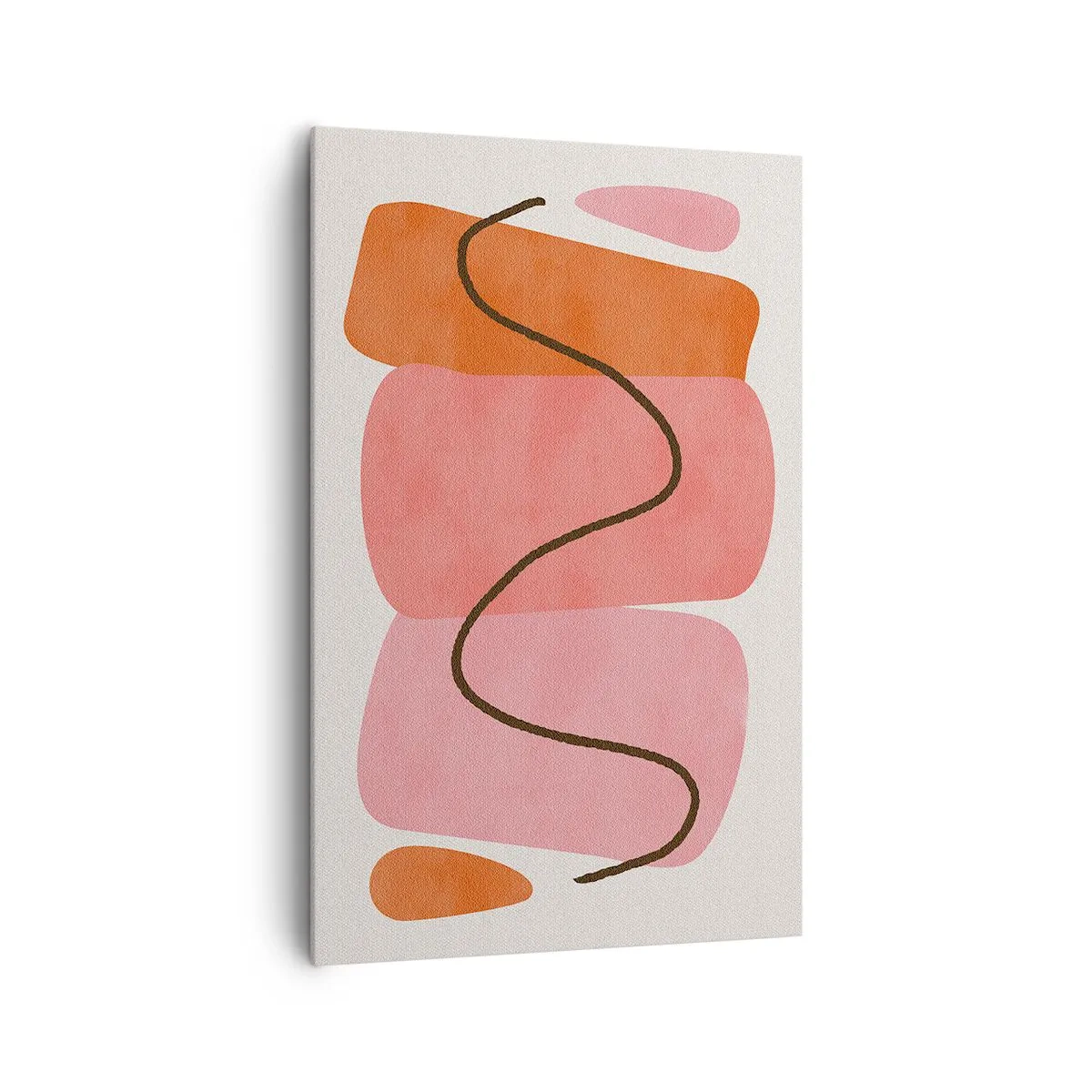Tablou pe pânză - Mișcarea blândă a formelor - 80x120 cm