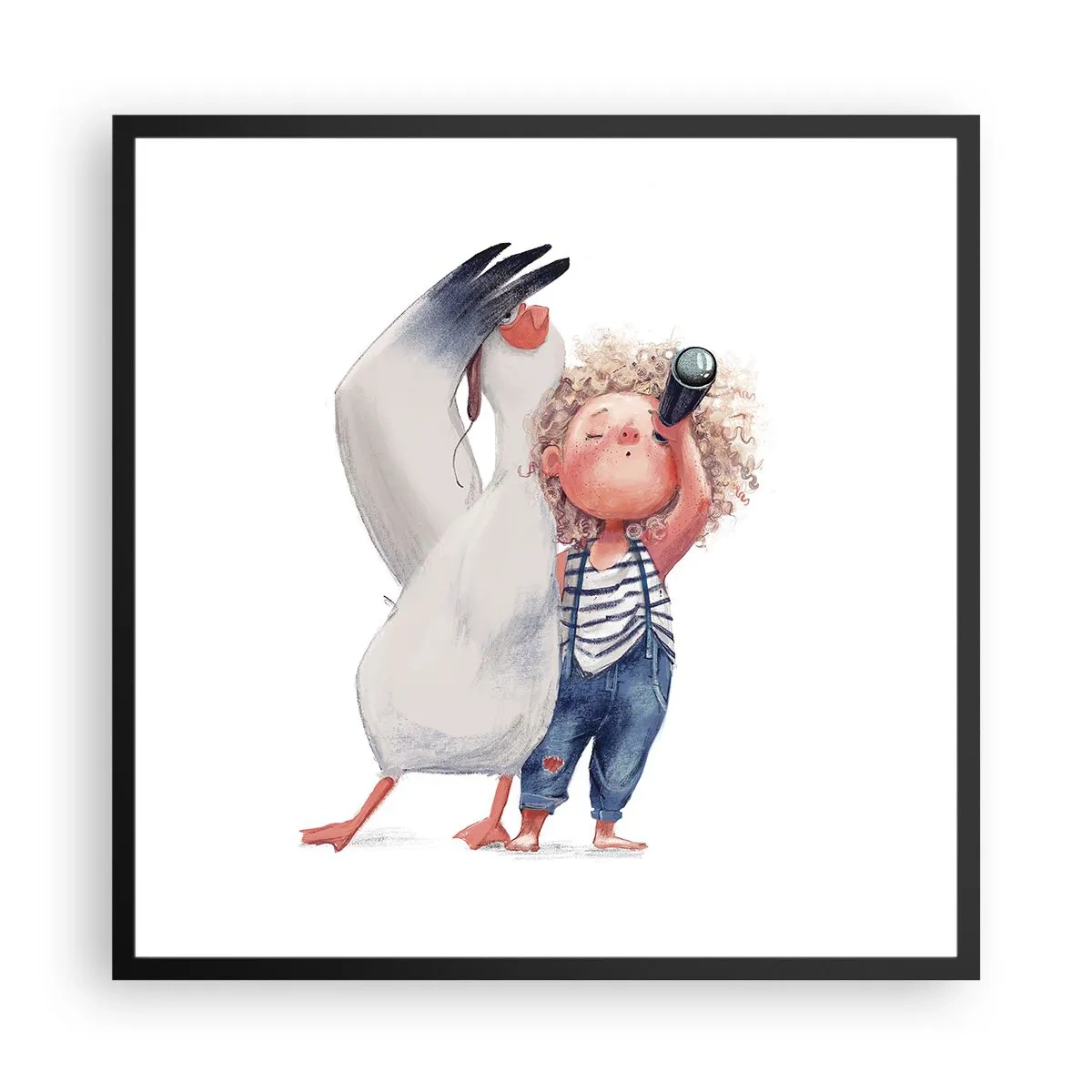 Poster în ramă neagră - Un plan pentru o călătorie minunată - 60x60 cm