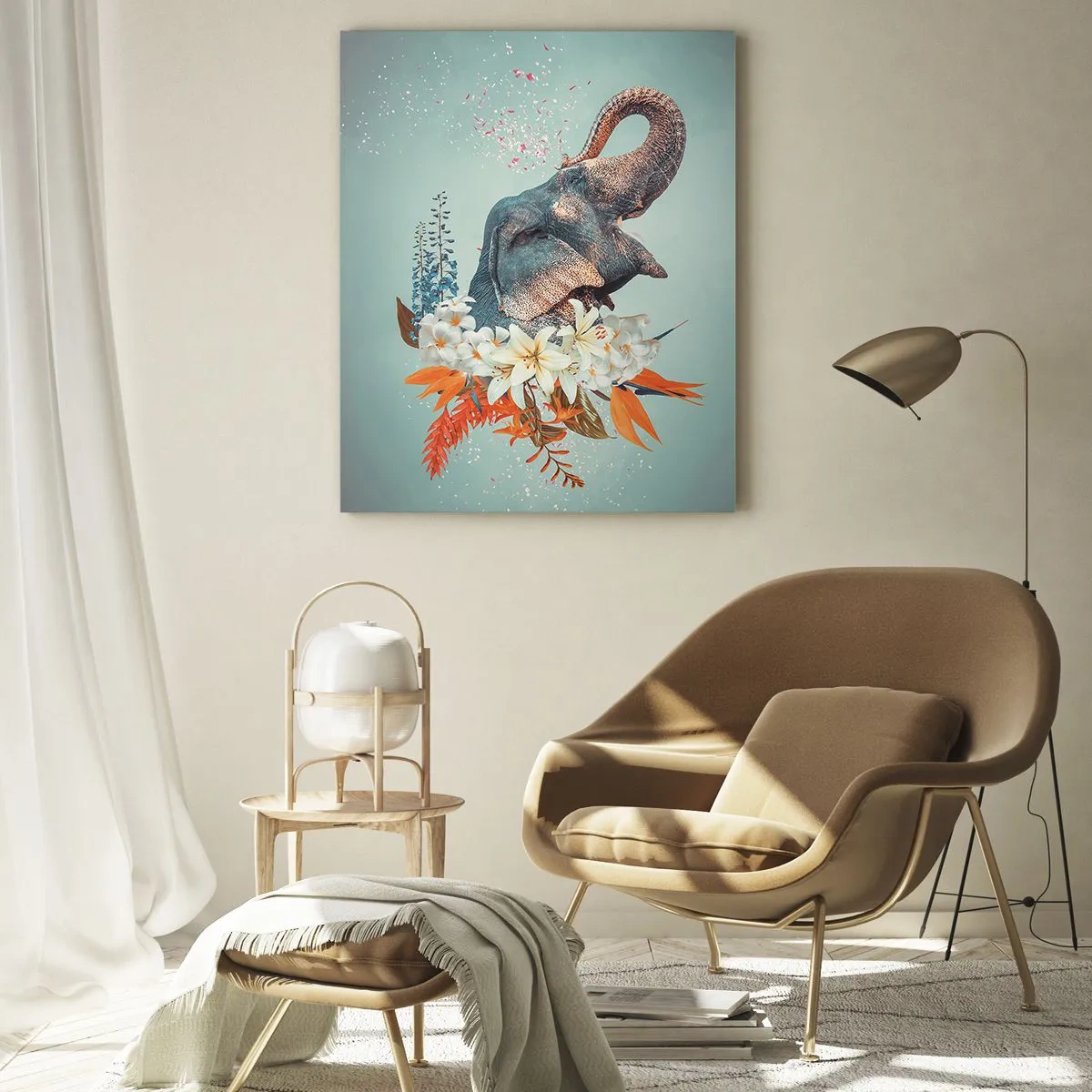 Tablou pe sticlă - Urlet de bucurie - 50x70 cm