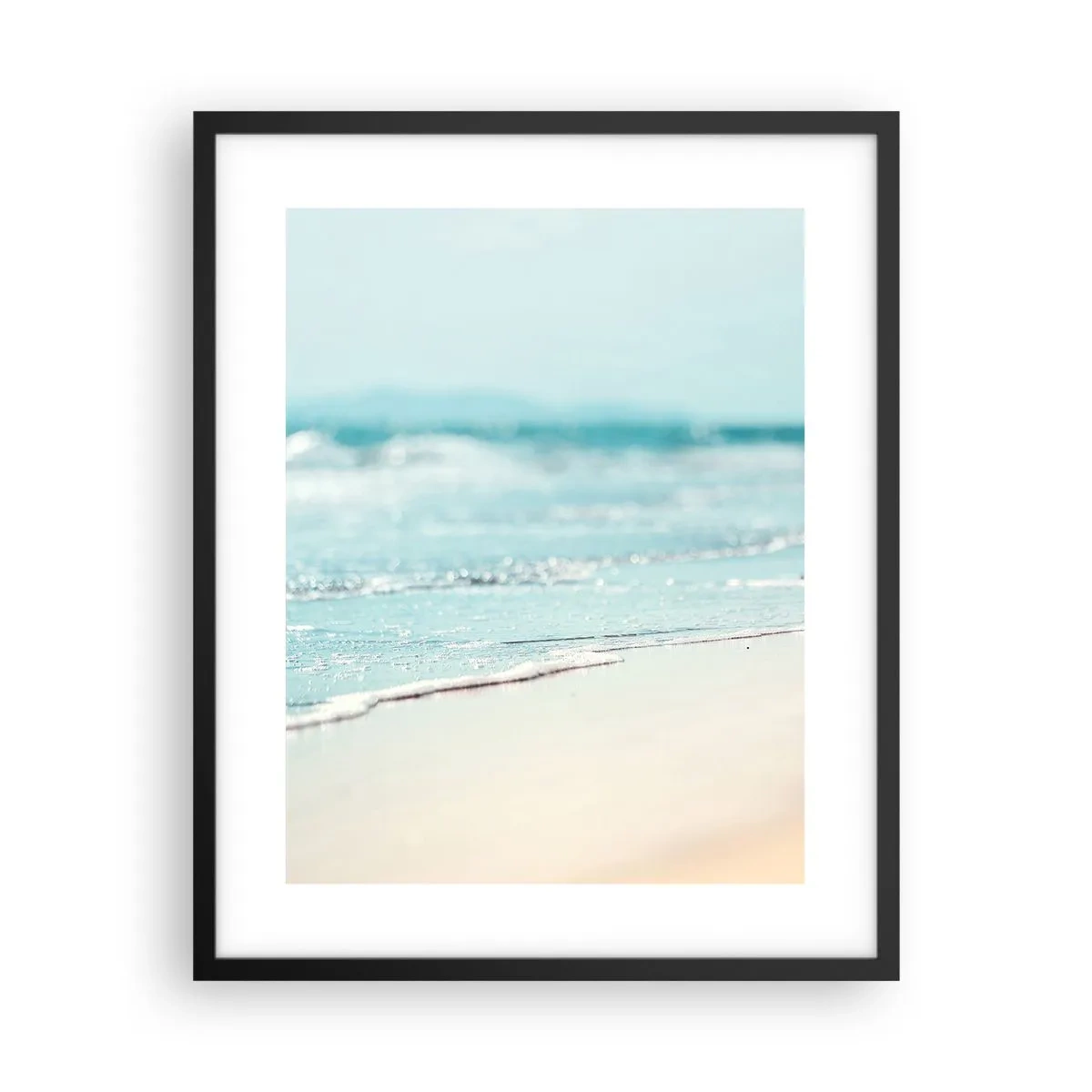 Poster în ramă neagră - Căldură și zgomotul valurilor - 40x50 cm