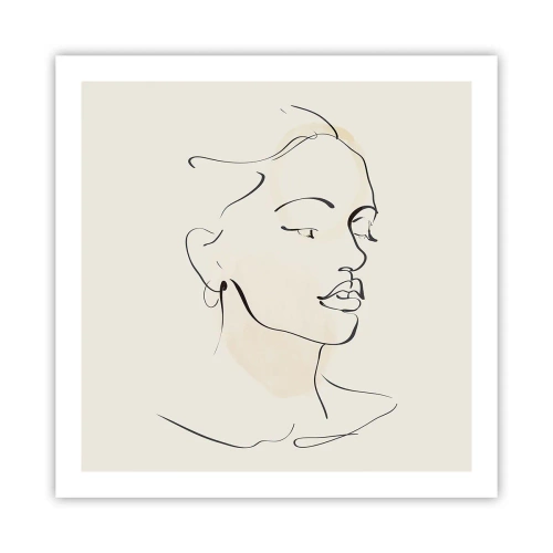 Poster - Cu o linie sigură - 60x60 cm