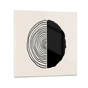 Tablou pe sticlă - Jumi-juma - 30x30 cm