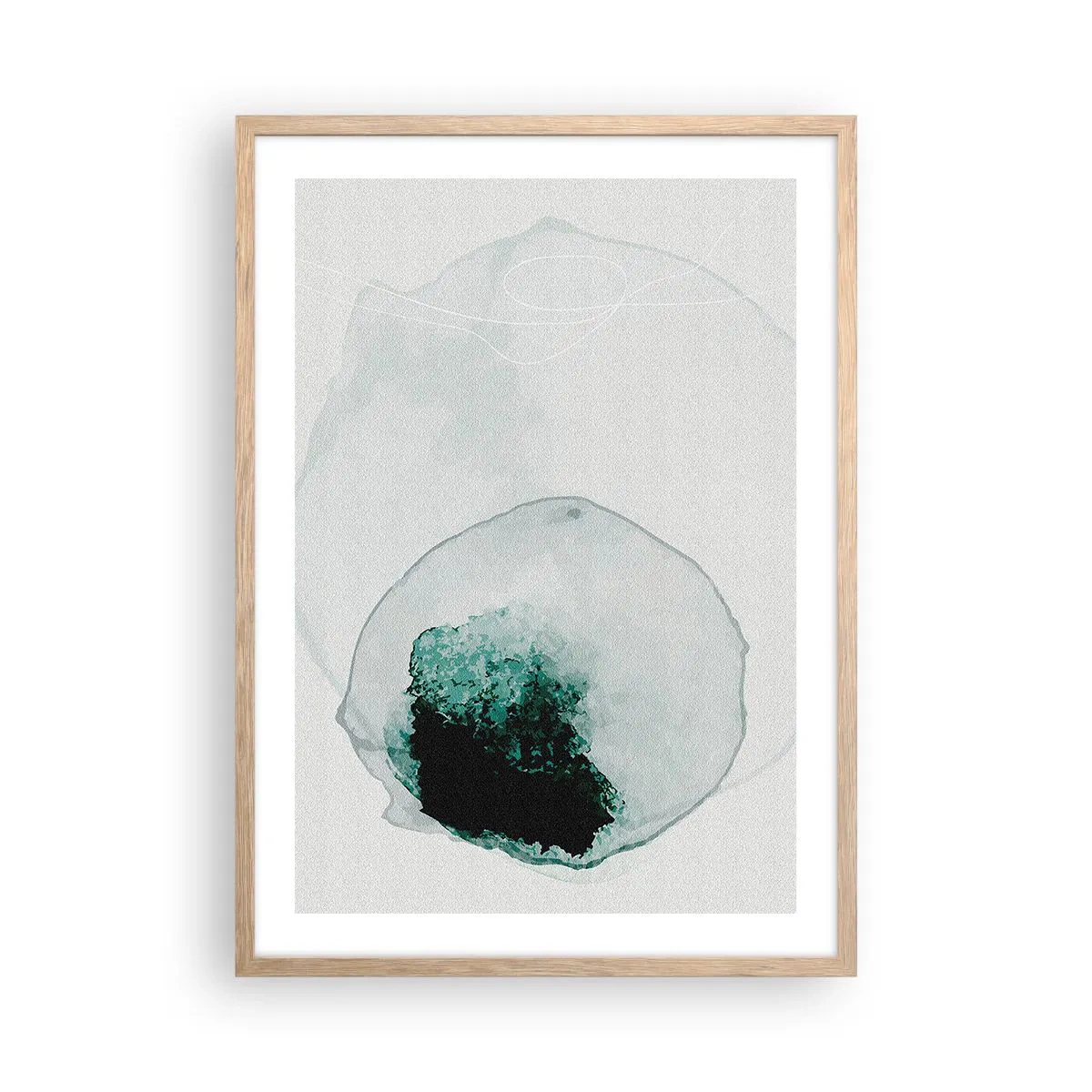 Poster în ramă de stejar deschis - Într-o picătură de apă - 50x70 cm