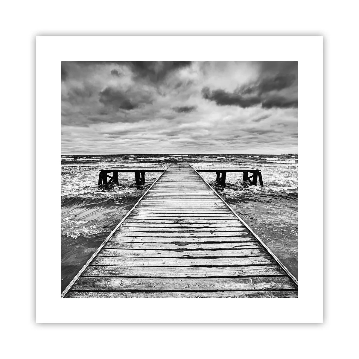 Poster - Aștept ca vântul să fugărească... - 40x40 cm