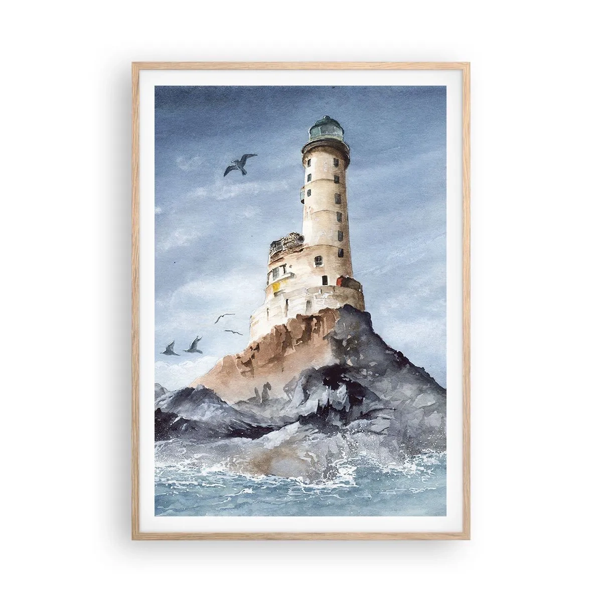 Poster în ramă de stejar deschis - Invincibil - 70x100 cm