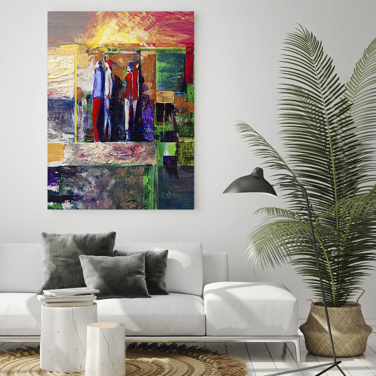 Tablou pe sticlă - Relații și emoții - 50x70 cm