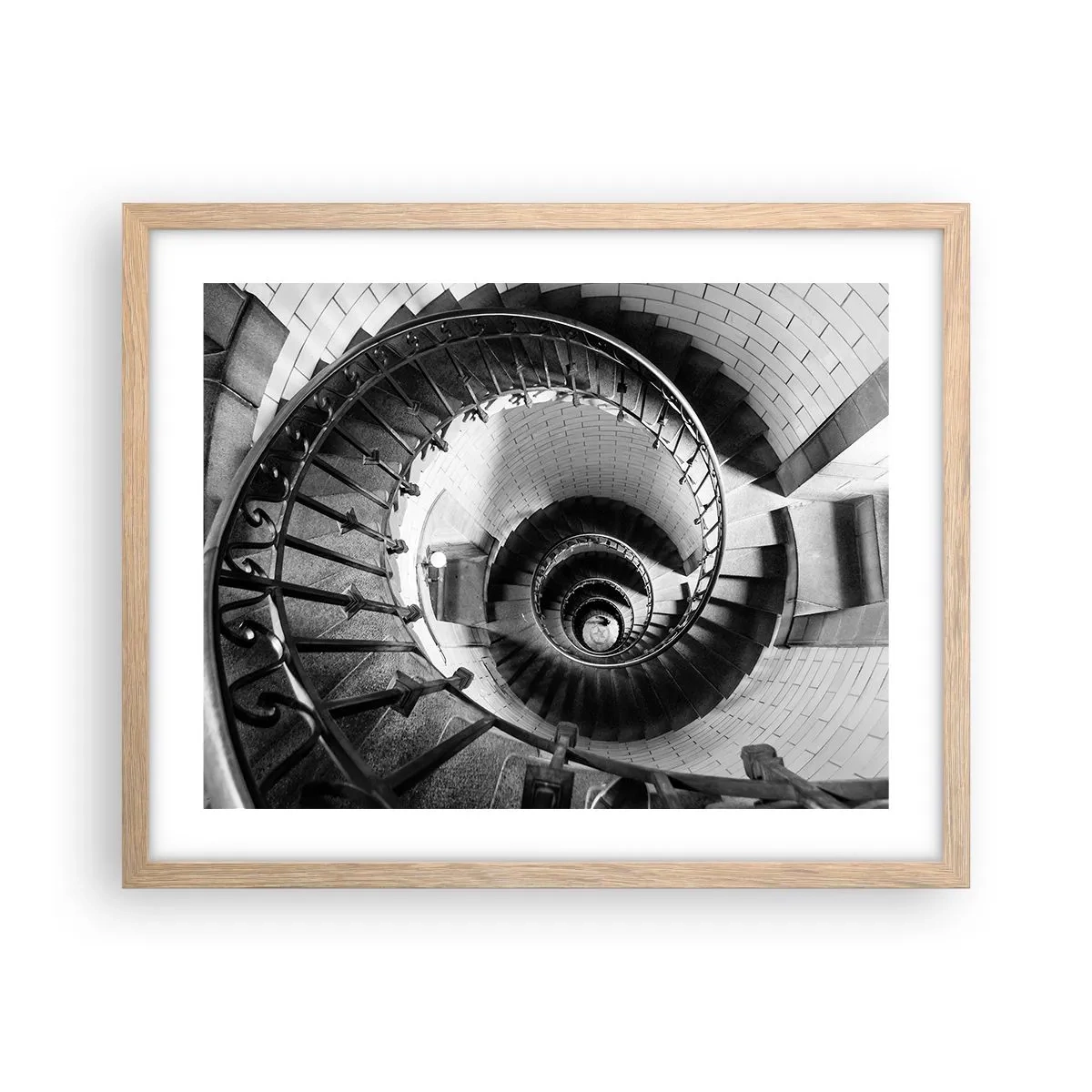 Poster în ramă de stejar deschis - Din ce în ce mai sus - 50x40 cm