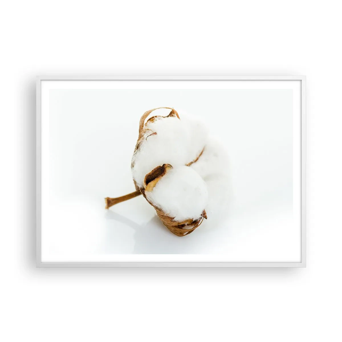 Poster în ramă albă - Moale prin natură - 100x70 cm