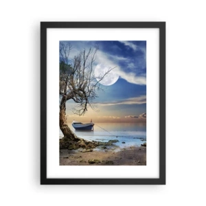 Poster în ramă neagră - Este acesta sfârșitul sau începutul? - 30x40 cm