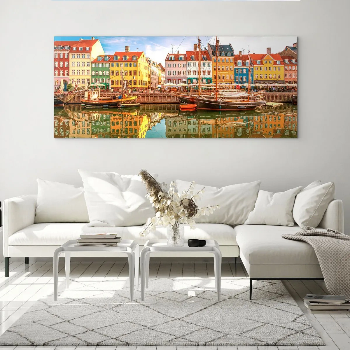 Tablou pe sticlă - Spre o apă netedă ca o oglindă - 90x30 cm