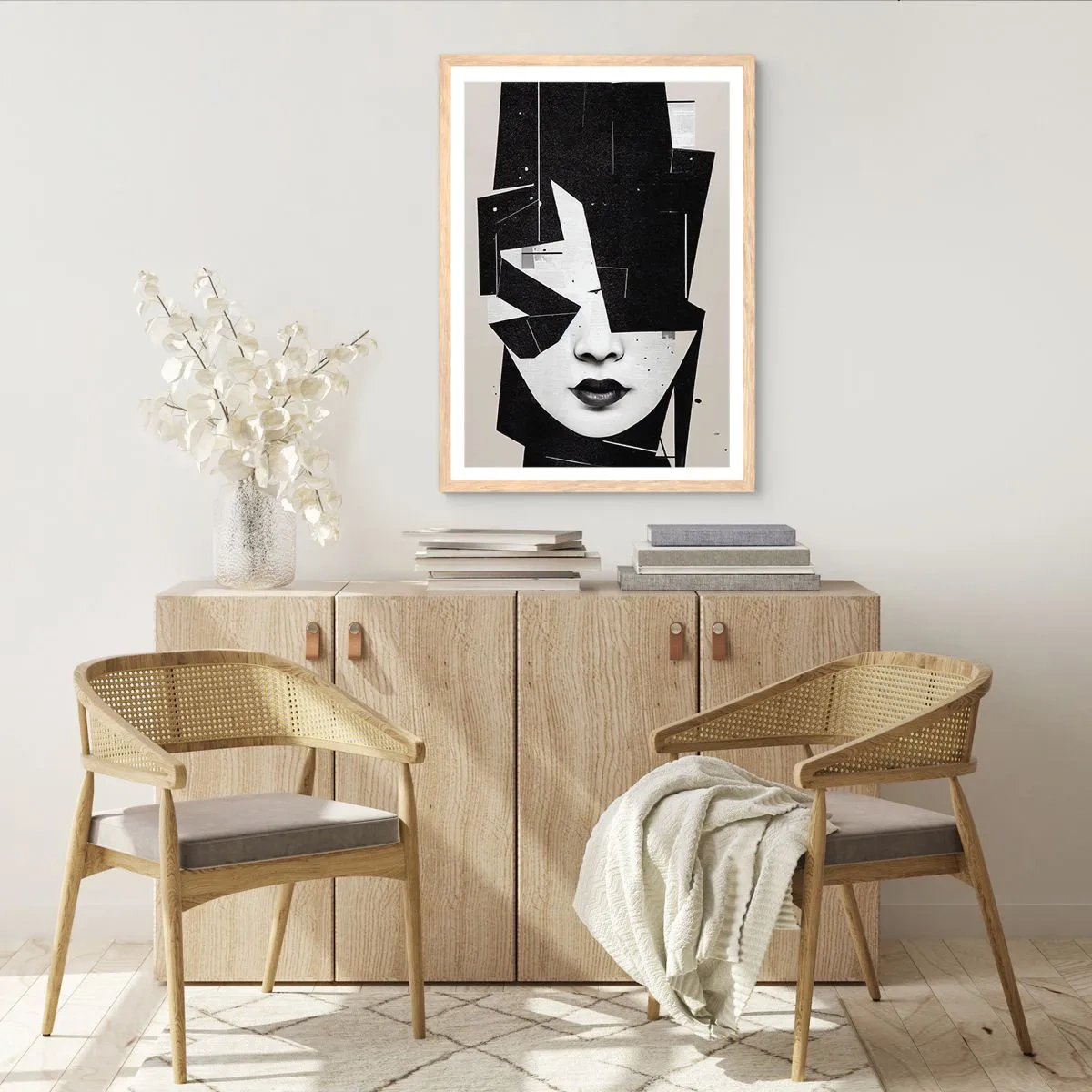 Poster în ramă de stejar deschis - Adânc ascunse - 40x50 cm