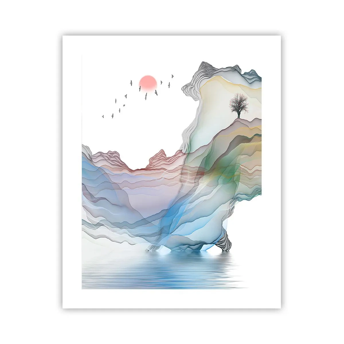 Poster - Spre munții de cristal - 40x50 cm