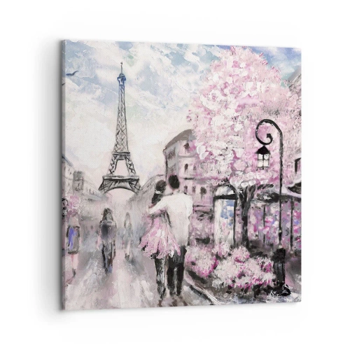 Tablou pe pânză - Dacă ar fi să te îndrăgostești, atunci doar de... - 50x50 cm