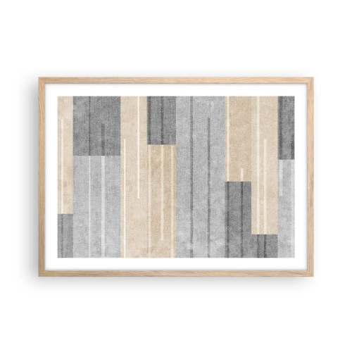 Poster în ramă de stejar deschis - Compoziție: în poziție verticală - 70x50 cm