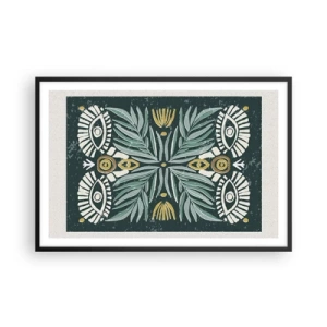 Poster în ramă neagră - Ca un decupaj folcloric - 91x61 cm