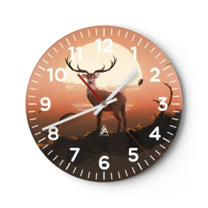 Ceas de perete - Ceas pe sticlă - Această noapte este diferită de oricare alta - 30x30 cm