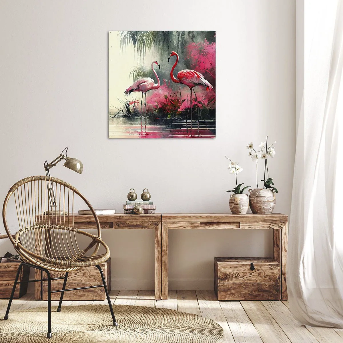 Tablou pe pânză - O lecție de farmec natural - 30x30 cm