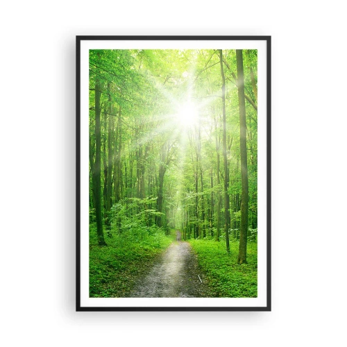 Poster în ramă neagră - Catedrala verde - 70x100 cm