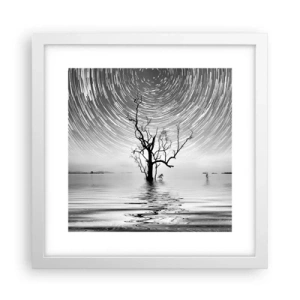 Poster în ramă albă - O simfonie a naturii - 30x30 cm