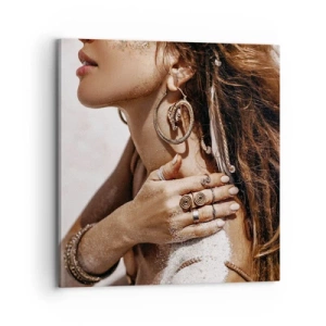 Tablou pe pânză - Regina plajei sălbatice - 70x70 cm