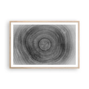 Poster în ramă de stejar deschis - Un semn al vremurilor - 91x61 cm